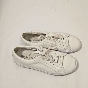 Madewell Sidewell Lowtop  Sneakers White Leather  Women's 7